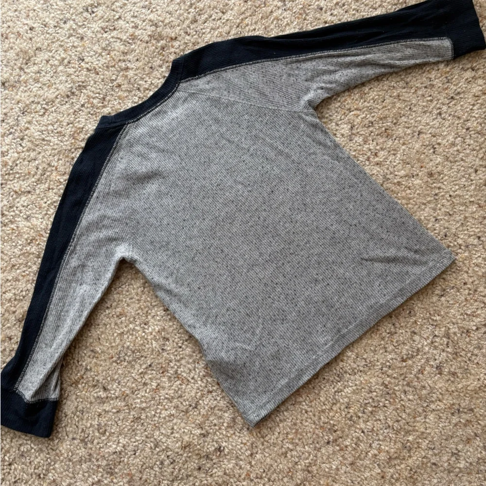 Abercrombie Kids Logo Long Sleeve Shirt Boys Size 3/4